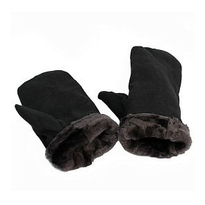 Рукавицы утепленные, натуральный мех (ткань верха смесовая ткань)