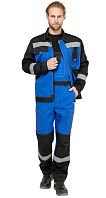 Костюм мужской рабочий летний 'Гудзон' NEW с пк василек-черный